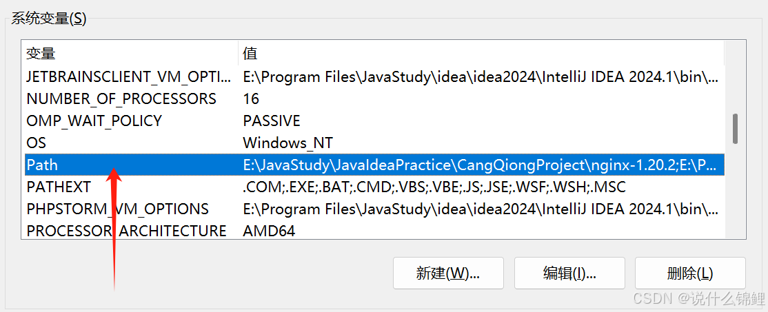 系统变量添加nginx安装路径