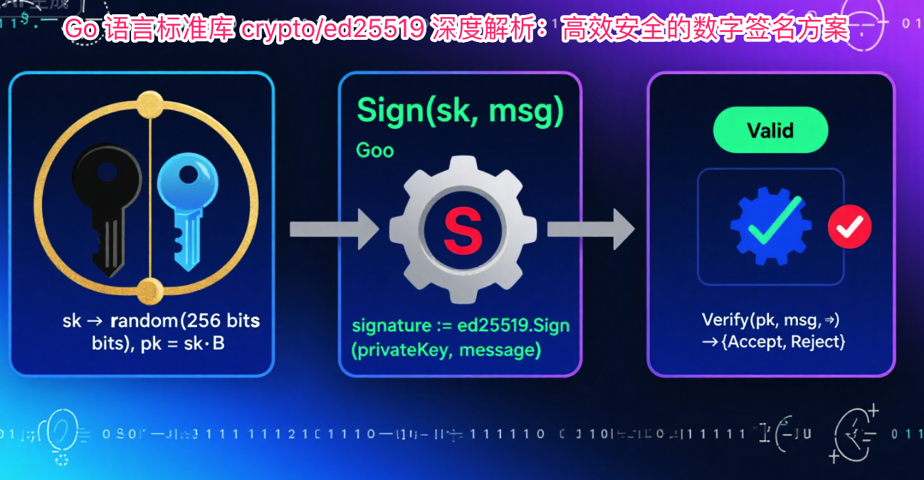 Ed25519 Java Sign Go 语言标准库 crypto/ed25519 深度解析:高效安全的数字签名方案-CSDN博客