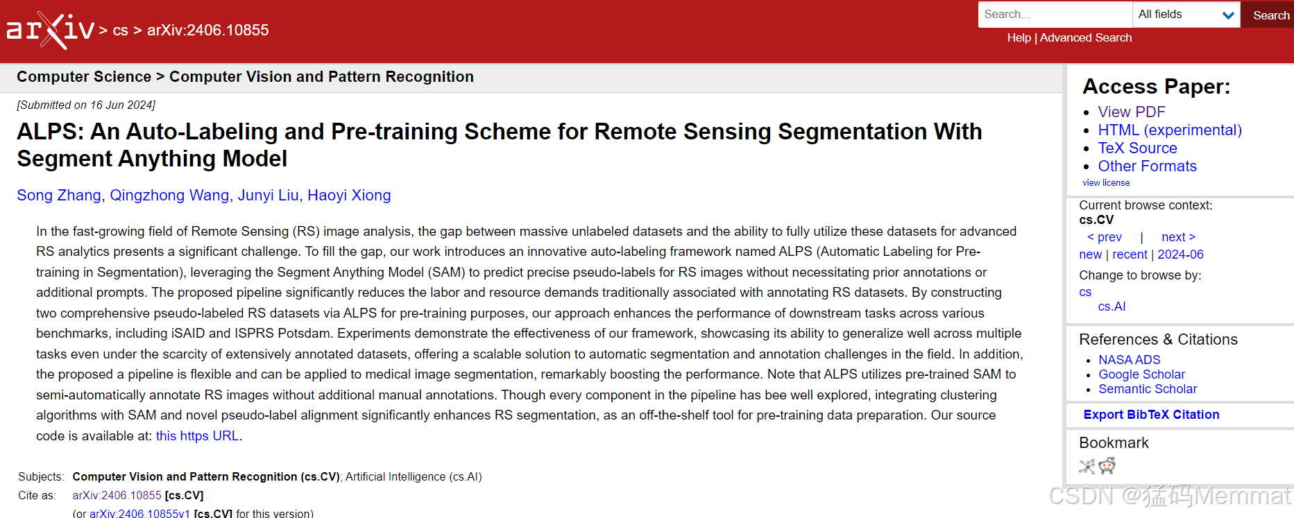 ALPS: An Auto-Labeling and Pre-training Scheme for Remote Sensing ...
