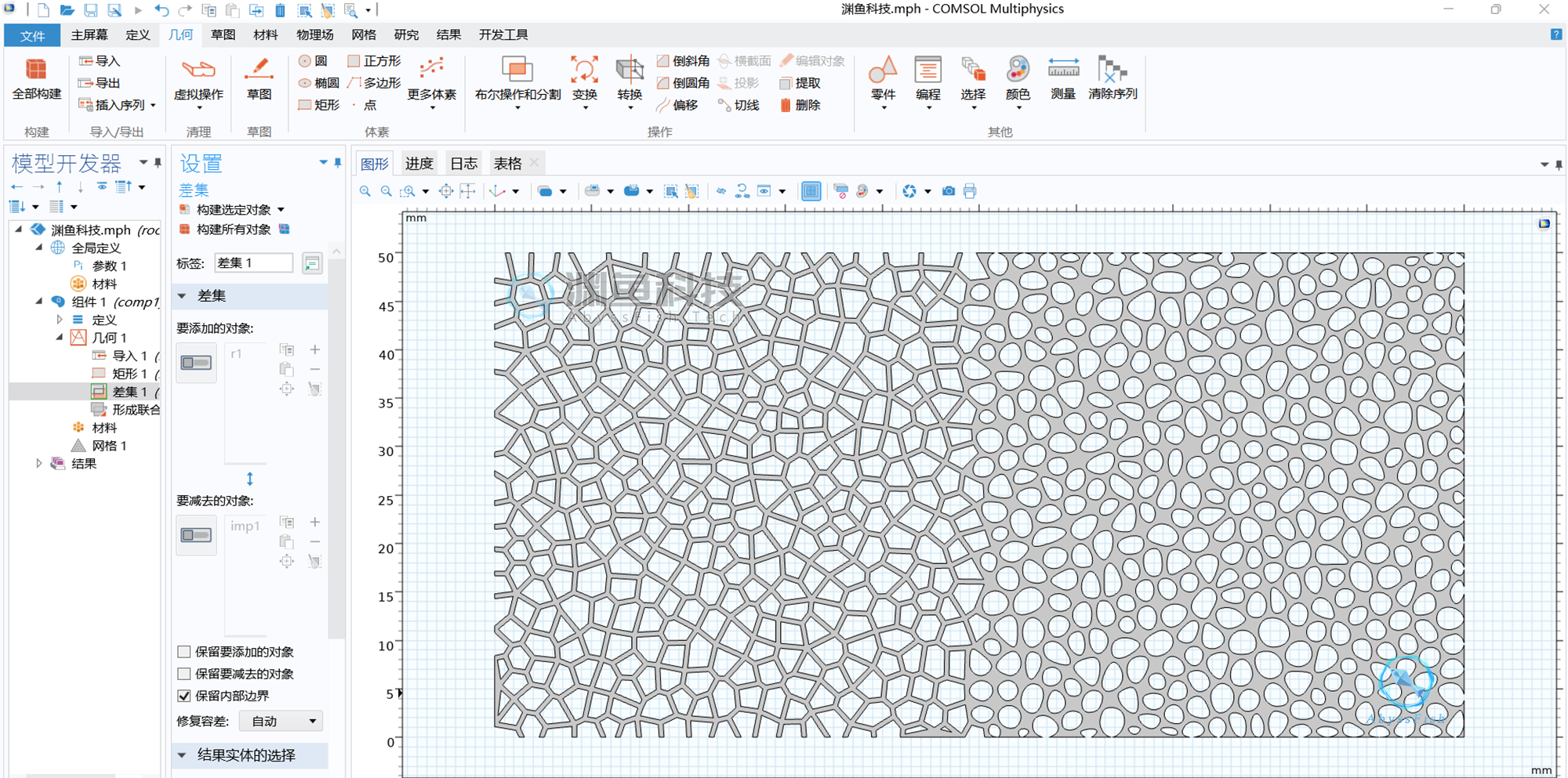 COMSOL Voronoi晶界