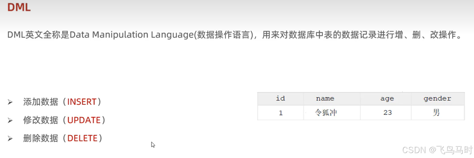DML数据操作