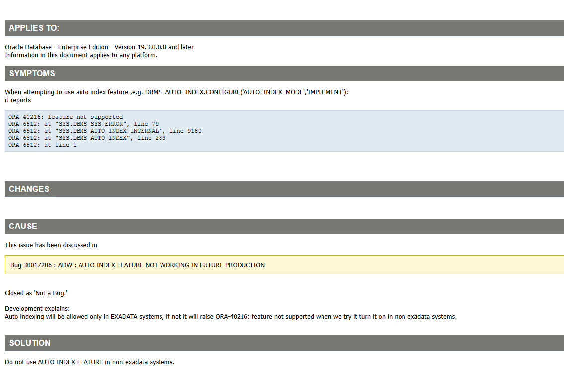 oracle19C新特性自动索引优化测试