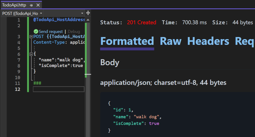 使用 ASP.NET Core 8.0 创建最小 API