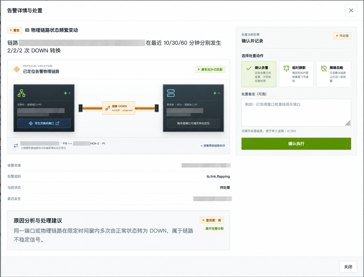 IBNetVision 链路抖动告警与物理链路定位