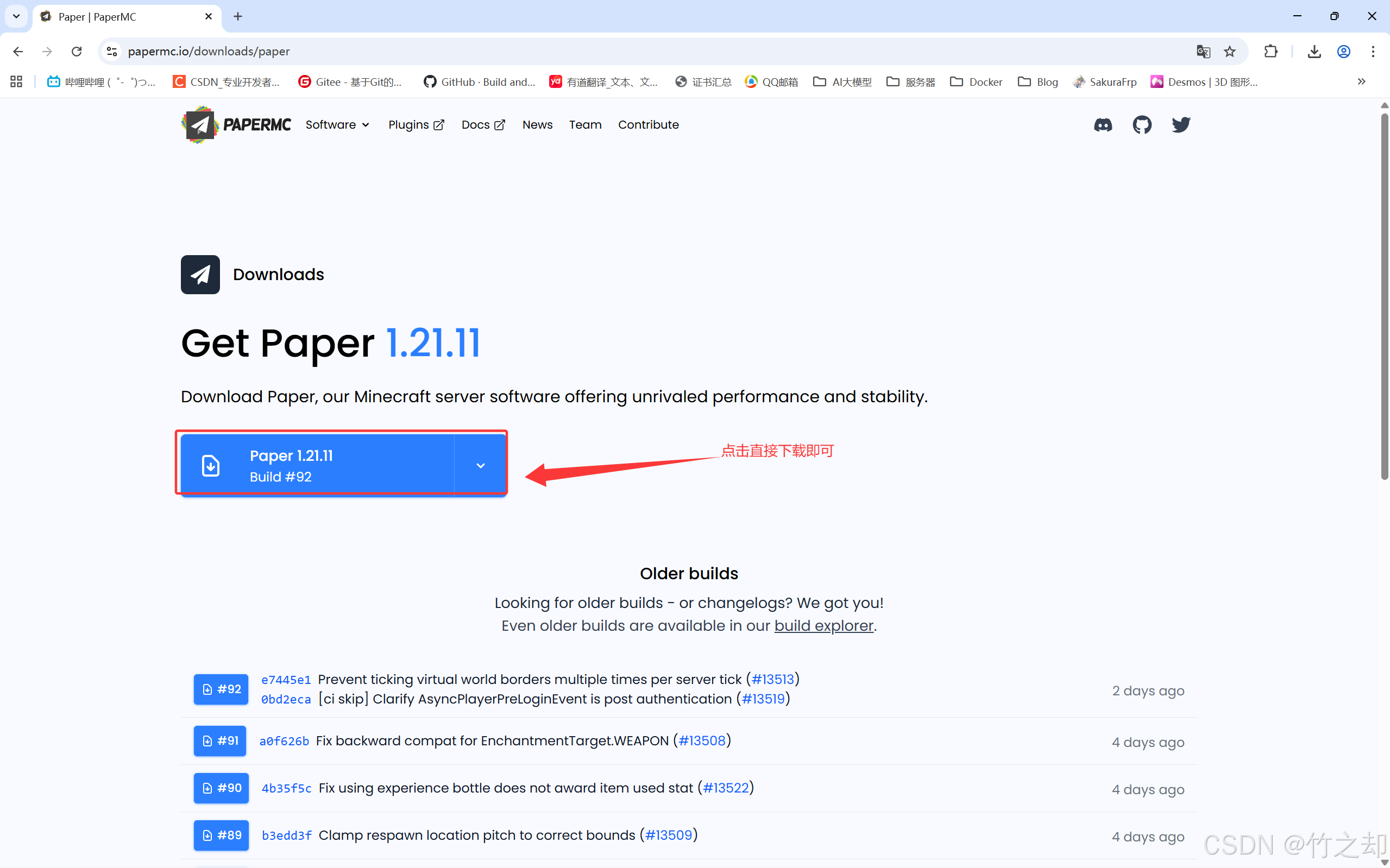 Minecraft开服，服务器搭建教程（插件服-paper-1.21.11）_mc overrides包怎么用-CSDN博客