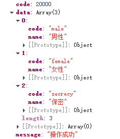 接口返回值