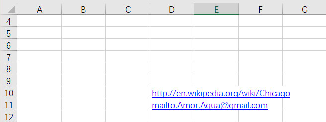 在 Excel 中添加超链接