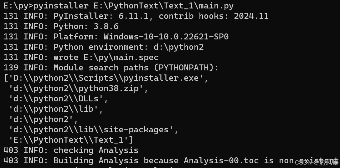 pyinstaller库打包文件 Python_python带库打包-CSDN博客