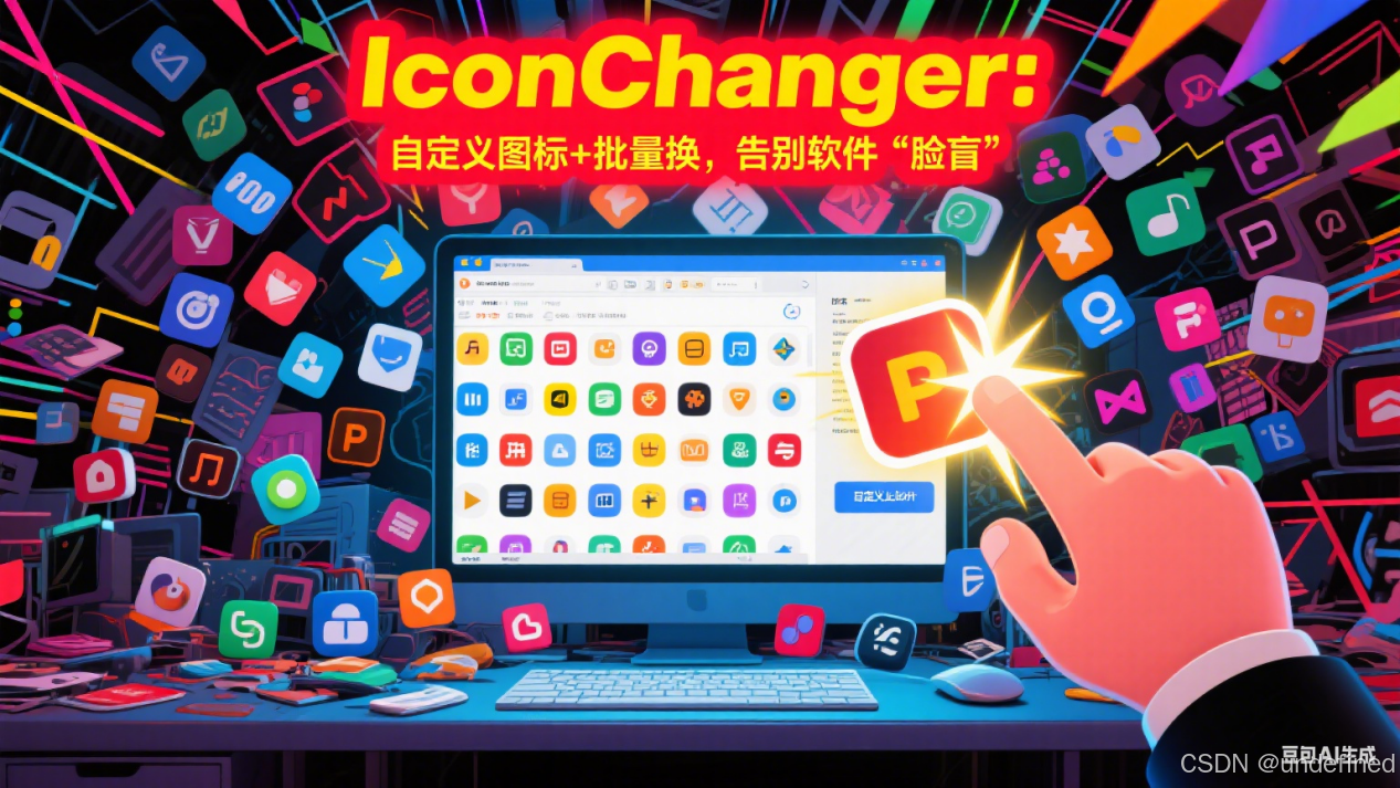 IconChanger：自定义图标 + 批量换，告别软件 “脸盲”_pure icon changer-CSDN博客