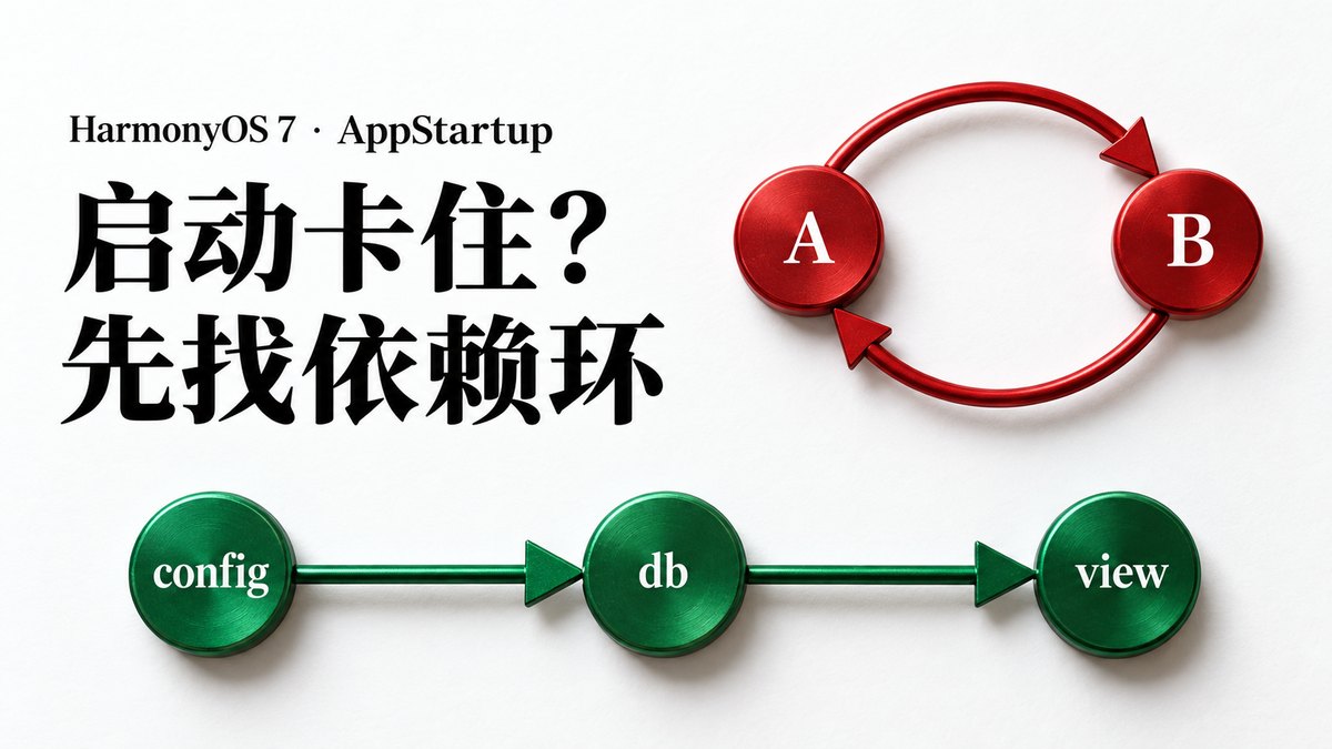 HarmonyOS 7 AppStartup依赖不执行：先查循环依赖，再查任务耗时