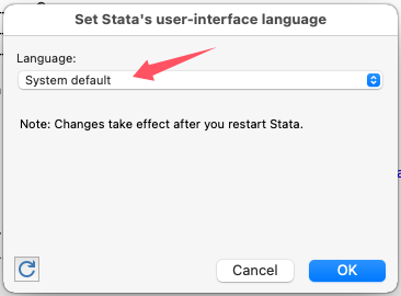 点击“System default”