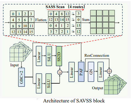 displays the structure of the SAVSS block