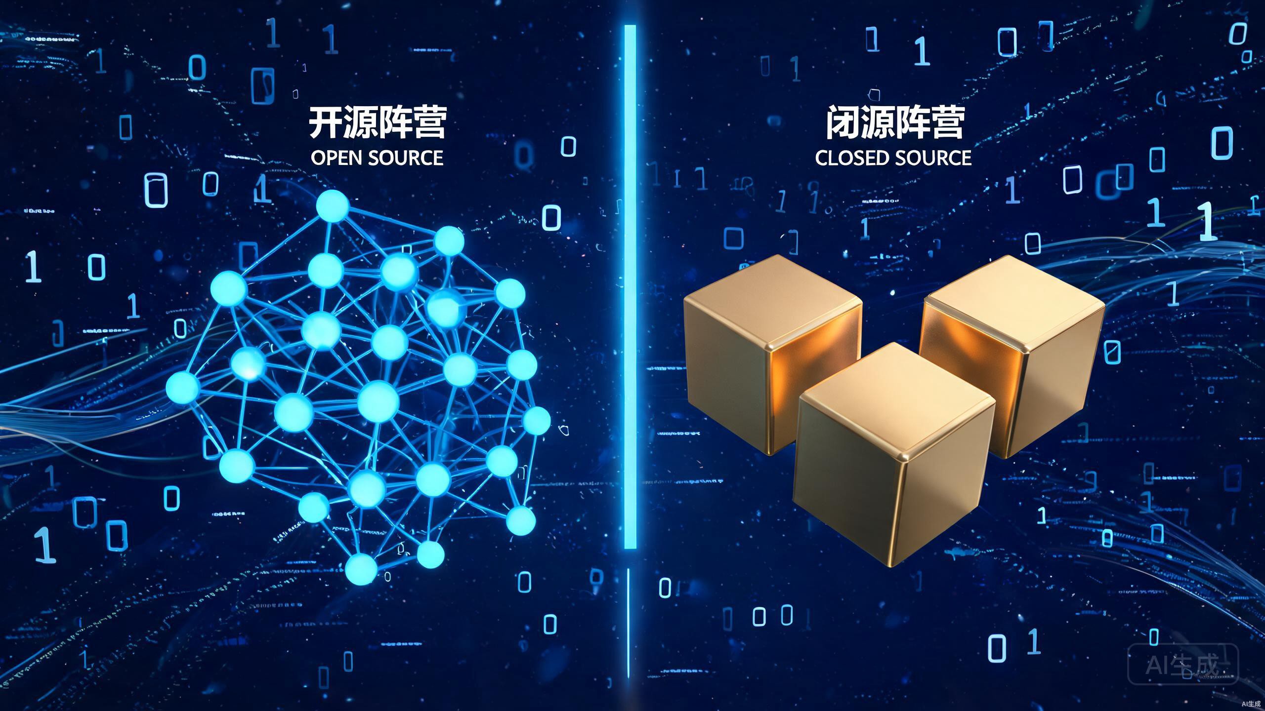 全球AI大模型开源与闭源阵营分裂