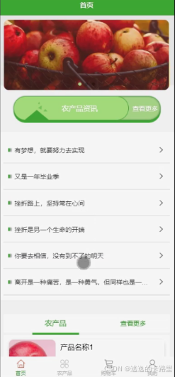 图5-3小程序端首页界面图