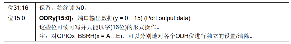 位功能描述