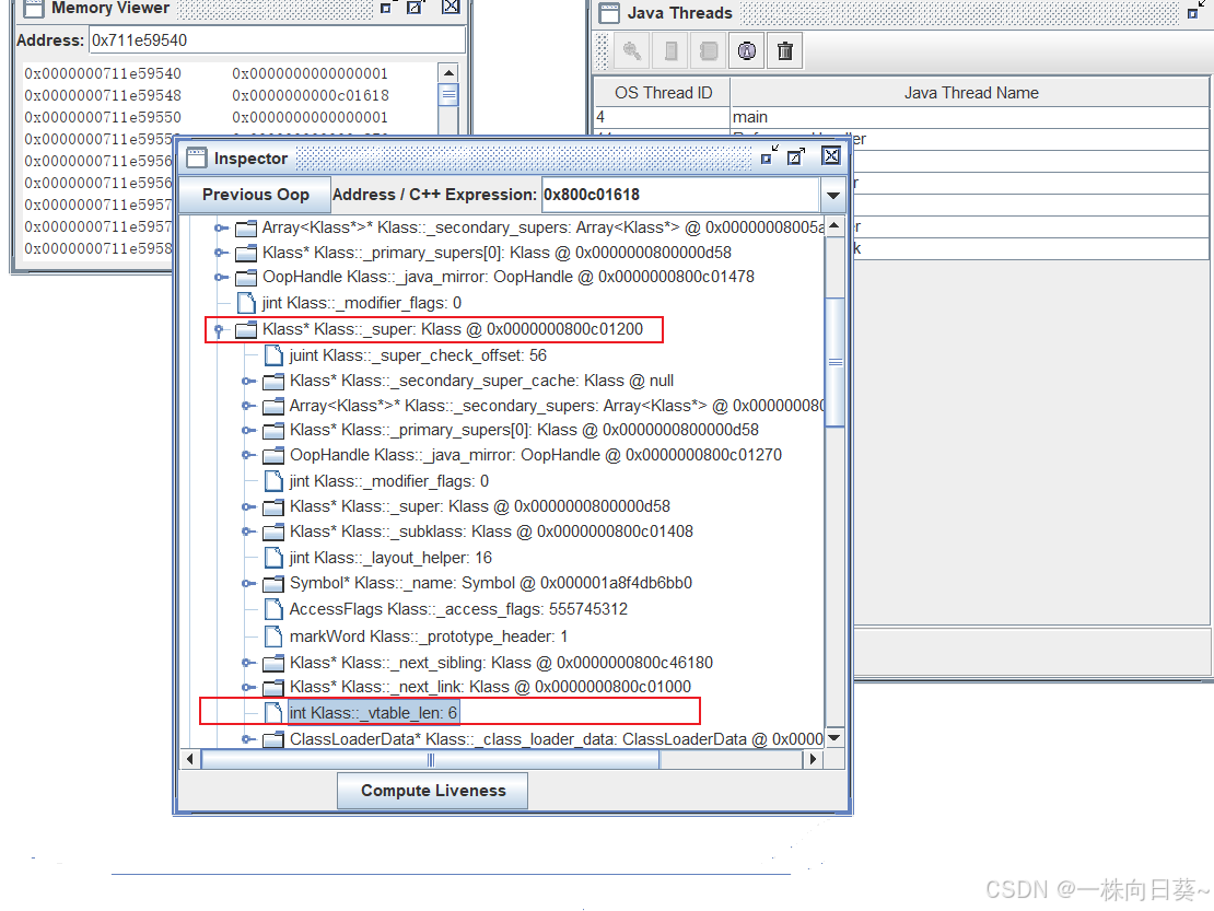 中虚方法表长度为6