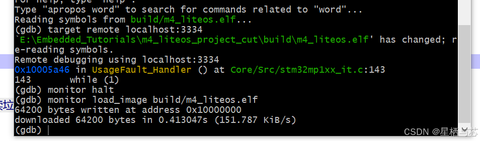【此处插入 GDB attach 直接进入 UsageFault_Handler 截图】