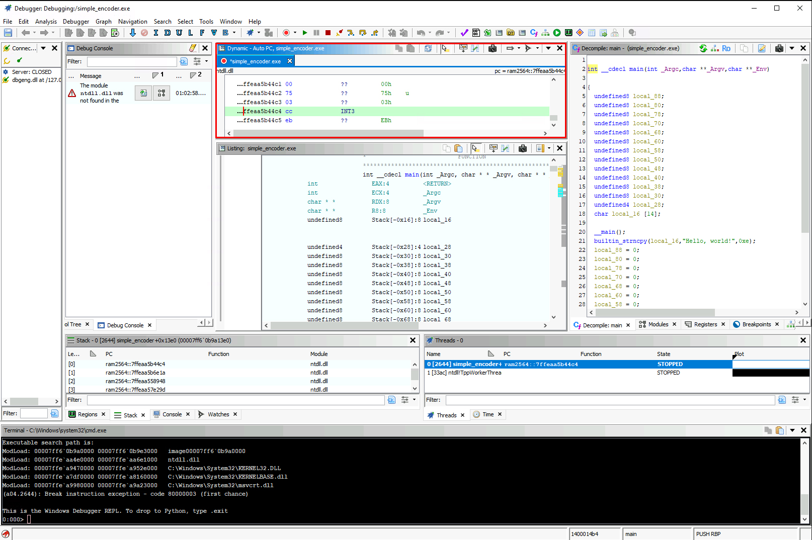 DR拍片机器怎么调Ghidra 软件逆向工程入门 第 16 章 调试_https://www.jmylbn.com_新闻资讯_第5张