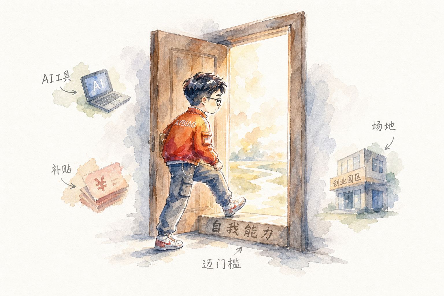 图片：门开了还要自己迈