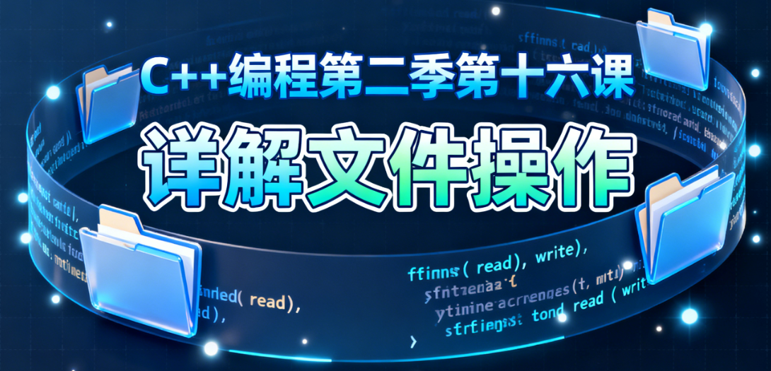 C++ 编程第二季第十六课：详解文件操作-CSDN博客