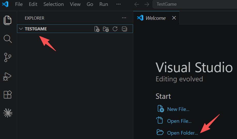 创建测试项目目录