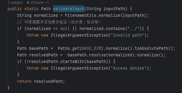 Fortify 扫描报告中的 ‘Path Manipulation’ java可用解决方案_path manipulation漏洞怎么解决 ...