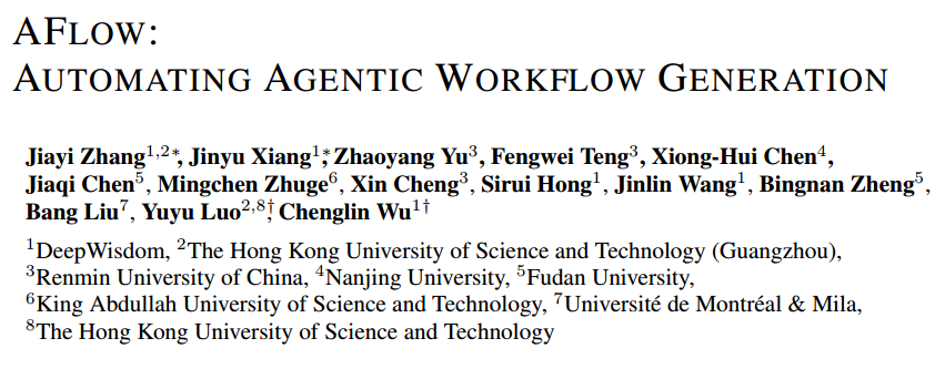 AFLOW: AUTOMATING AGENTIC WORKFLOW GENERATION-CSDN博客