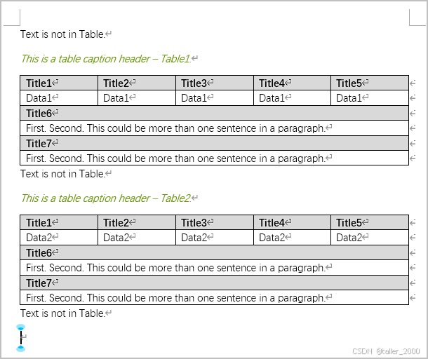 使用VBA快速将文本转换为Word表格