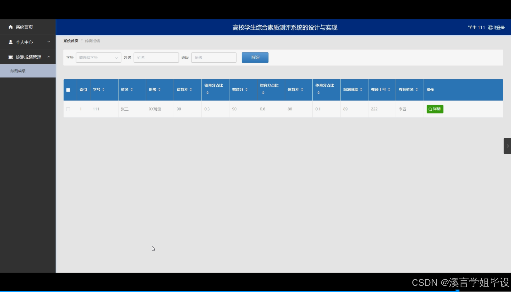 python+flask计算机毕业设计高校学生综合素质测评系统的设计与实现(程序+开题+论文)-CSDN博客