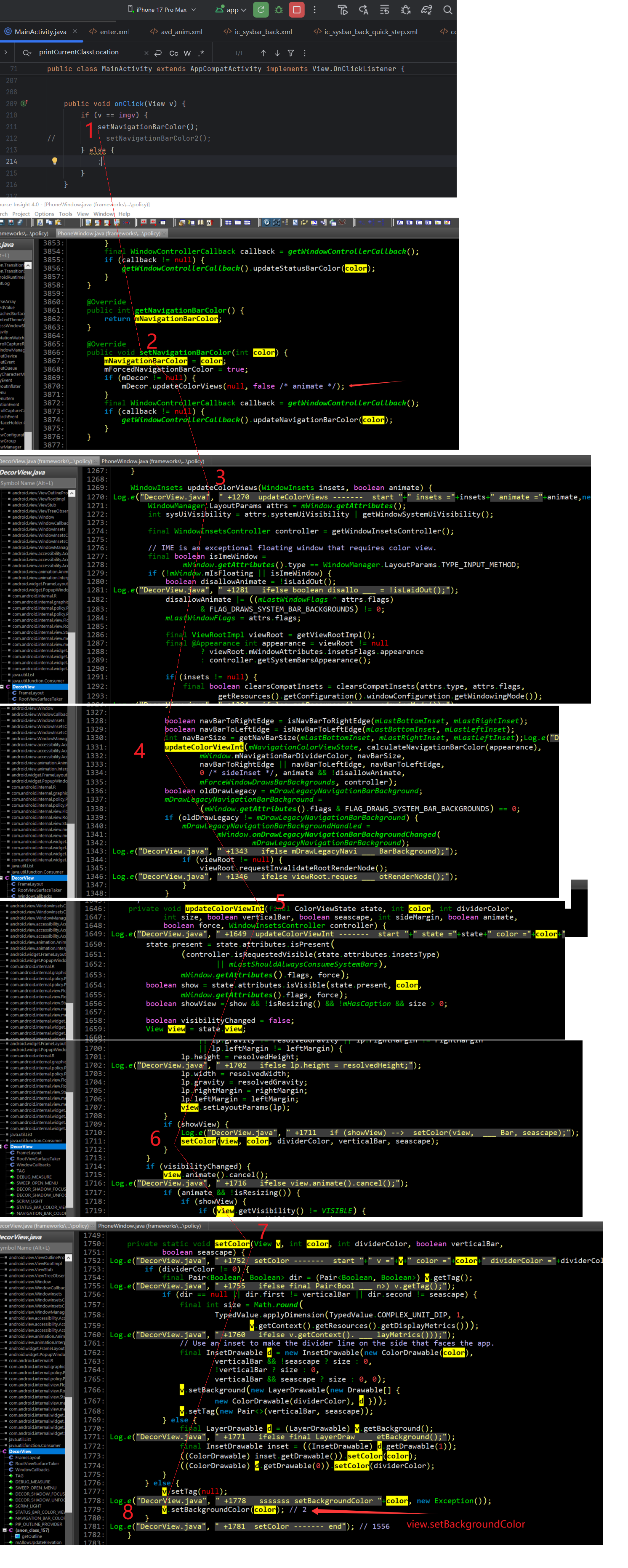 Android高版本底部导航栏背景颜色更新、导航栏3按键颜色更新_安卓设置底部导航栏背景-CSDN博客