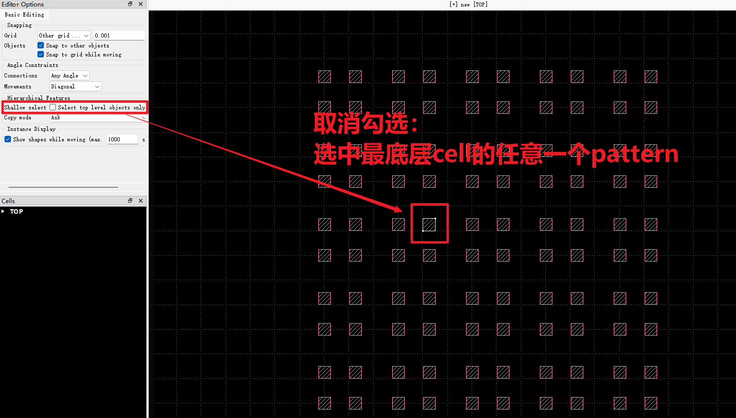 Klayout软件Top层修改子cell pattern的方法，一键完成！_klayout创建子cell树-CSDN博客