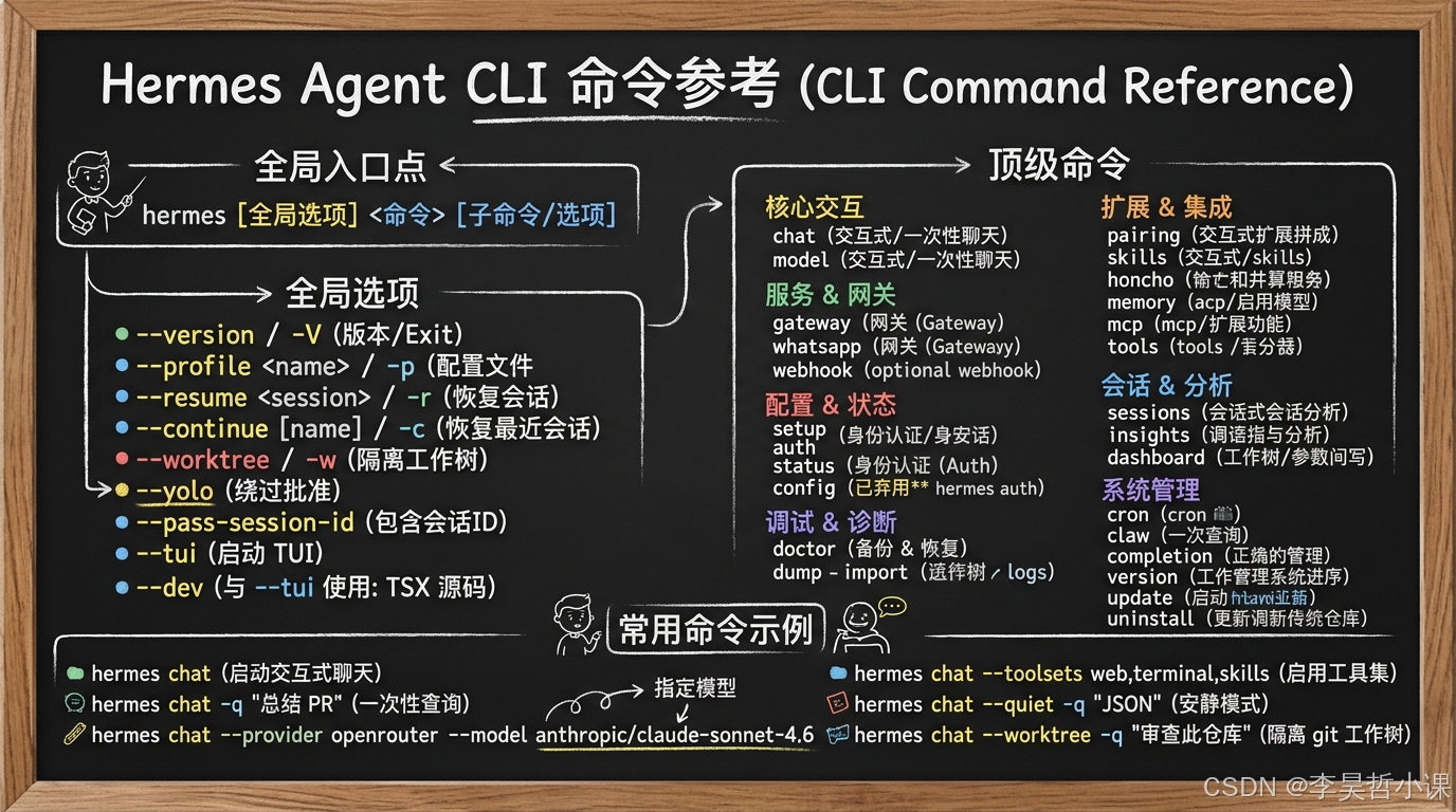 Hermes Agent CLI Command Reference