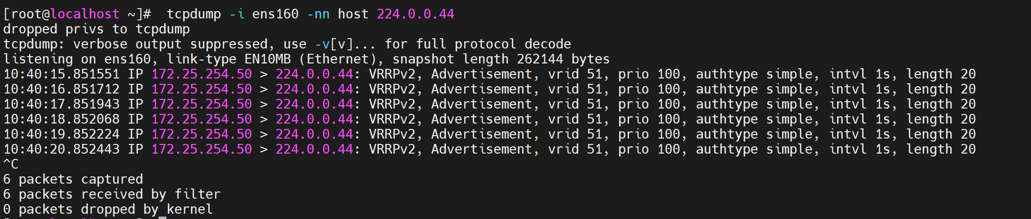 keepalived高可用集群