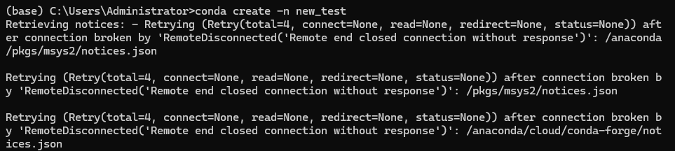 关于conda出现CondaHTTPError: HTTP 000 CONNECTION FAILED 错误的解决方法_conda 使用 ...