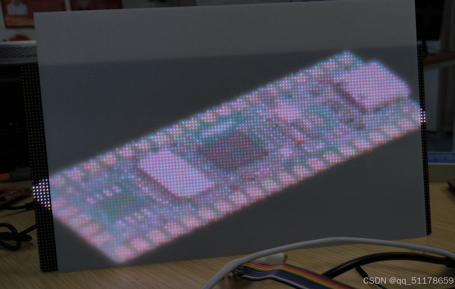 用单片机并行驱动HUB75全彩单元板#HUB75并行驱动#P2.5全彩单元板驱动#DMA+PWM+GPIO-CSDN博客