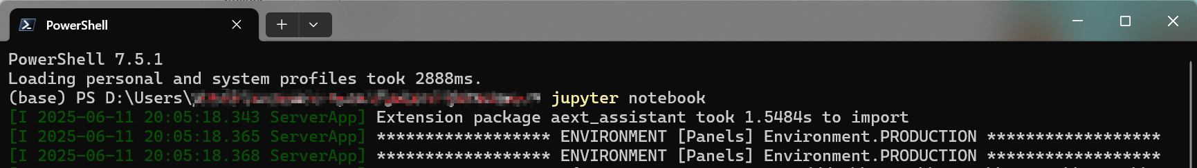 终端里打开jupyter notebook