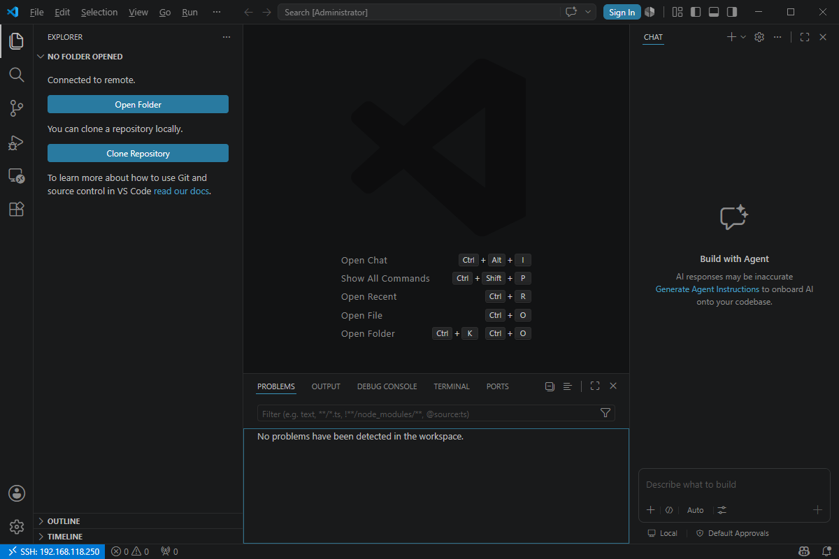 VS Code 首次启动界面