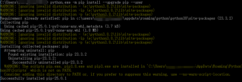 pip升级版本报错_error: to modify pip, please run the following com-CSDN博客