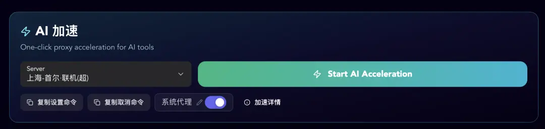 AI 加速入口示意