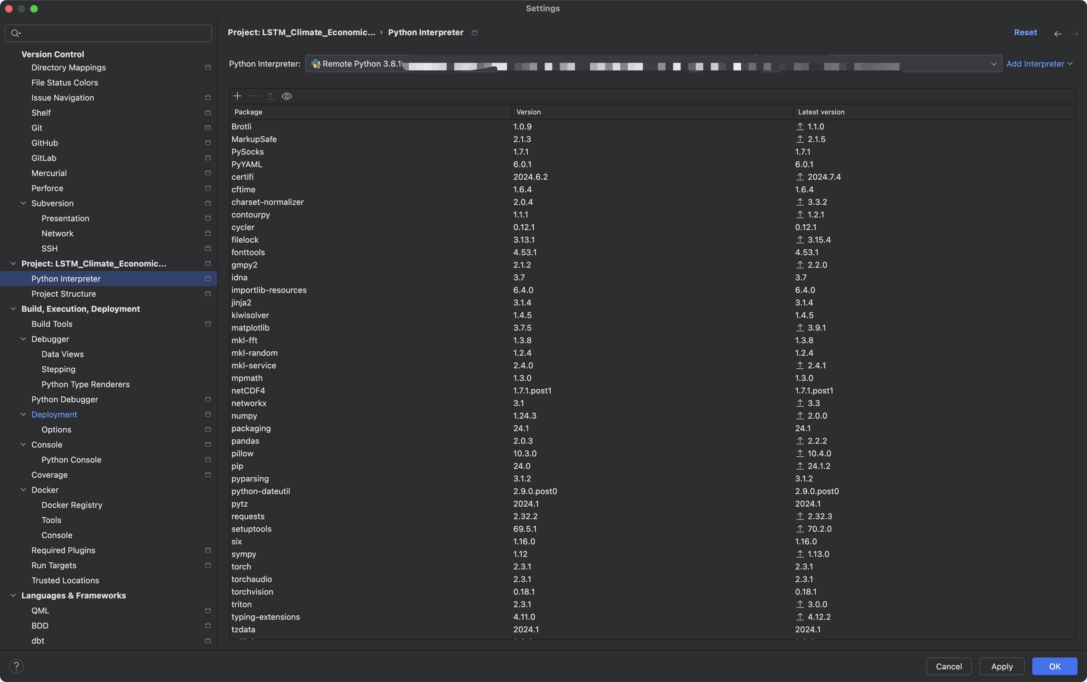 【深度学习基础】MacOS PyCharm连接远程服务器