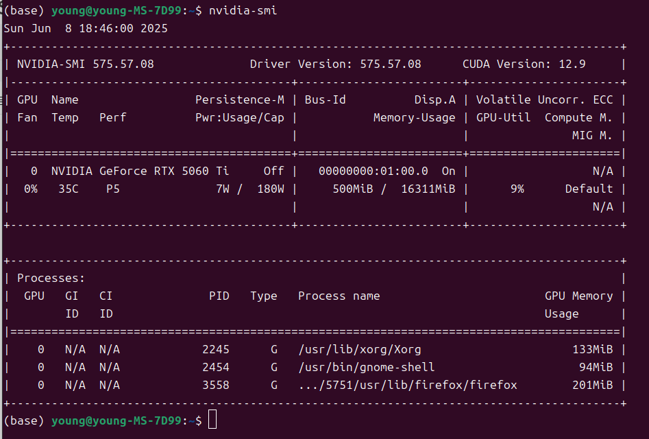 Ubuntu24.04+5060ti配置深度学习环境_ubuntu 5060ti