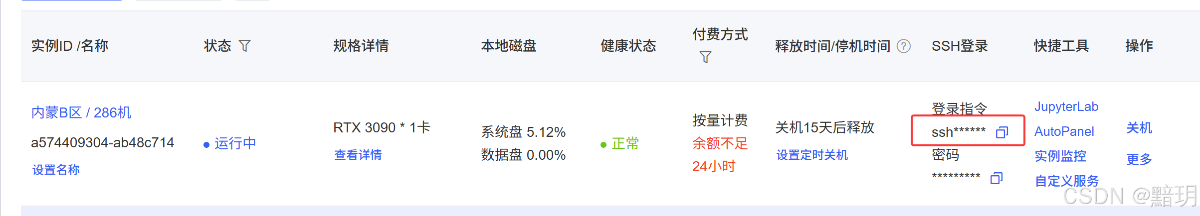 登录指令