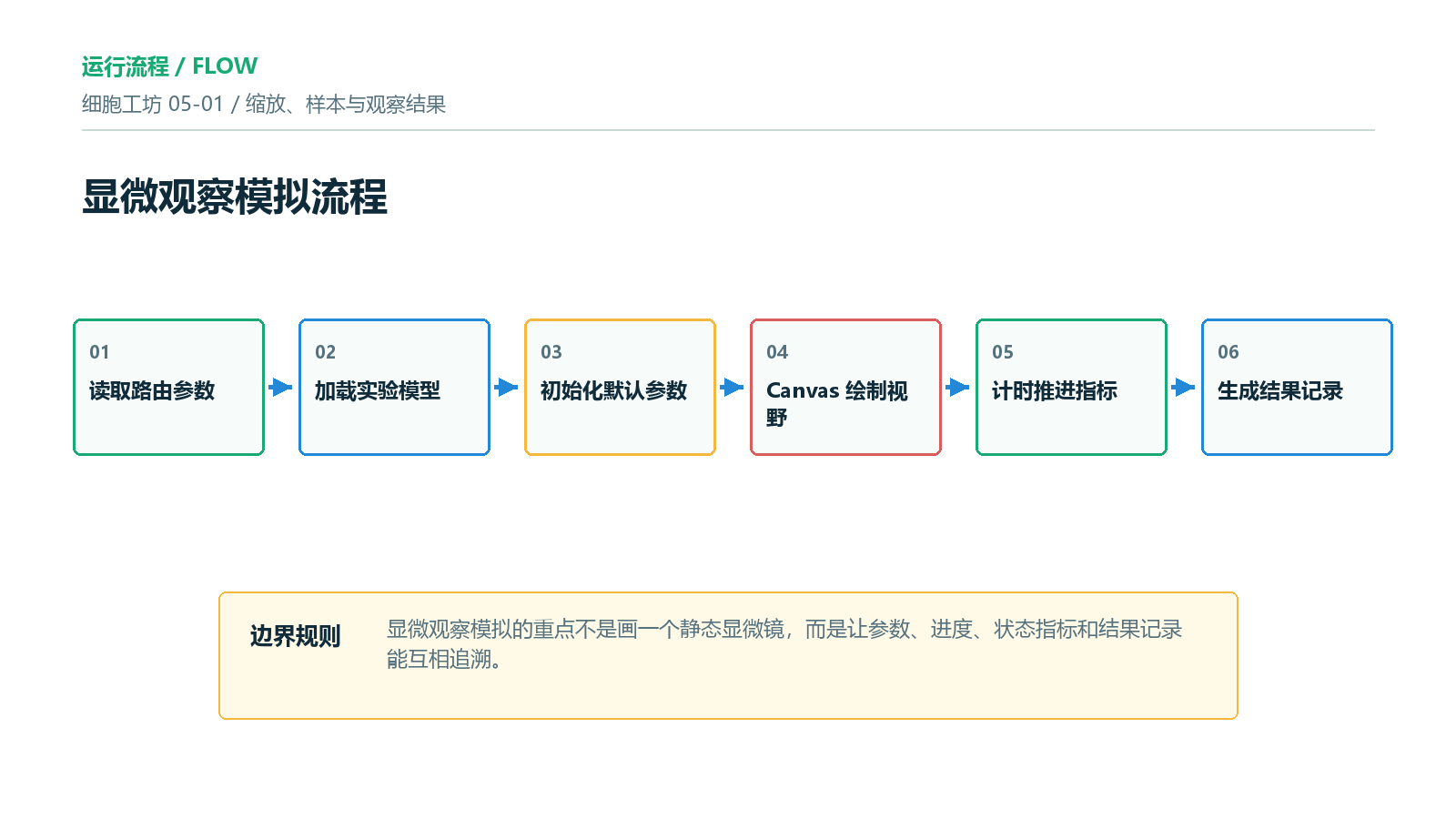 流程图：显微观察模拟流程
