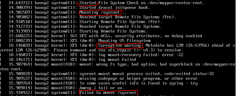 linux 系统进入紧急模式（emergency mode）处理_linux系统开机进入emergency