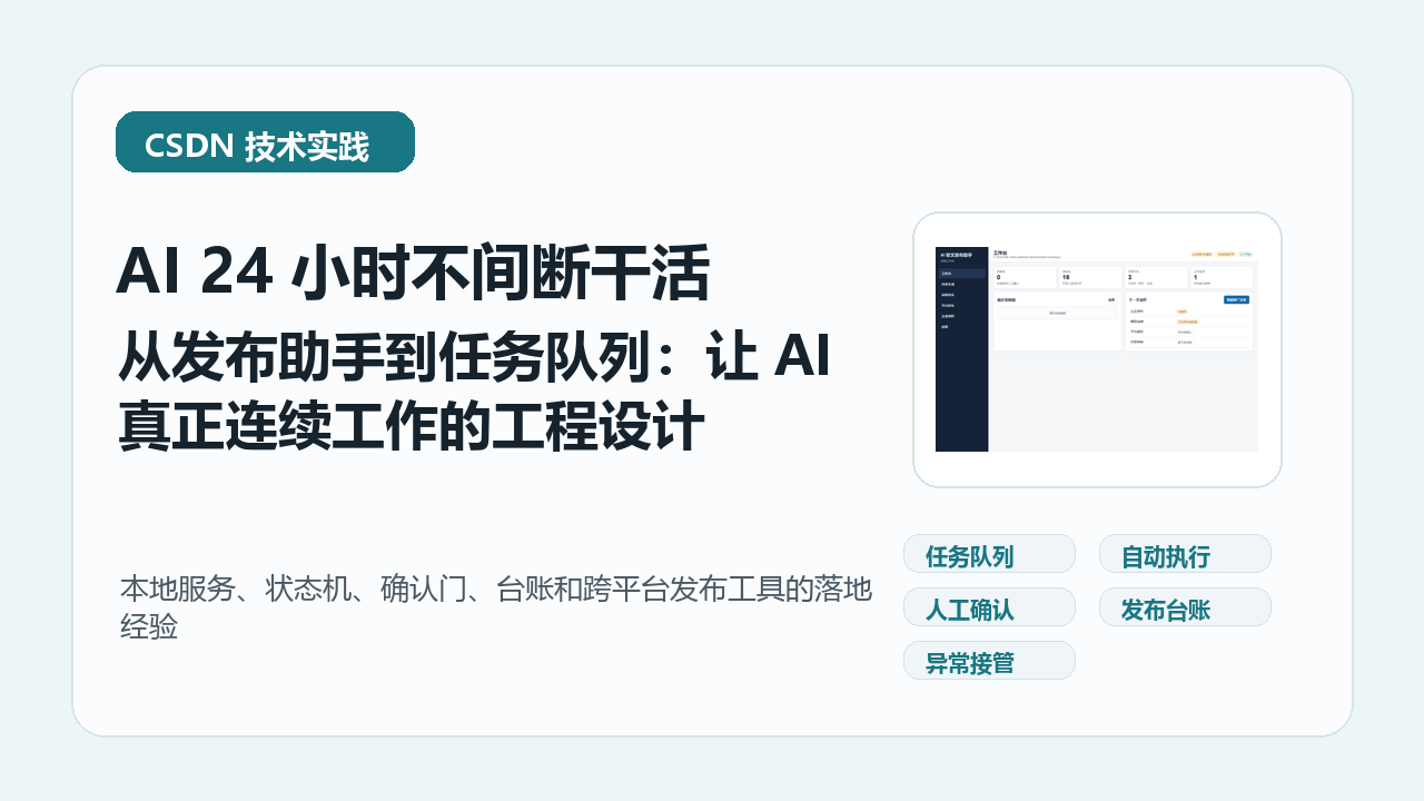 AI24 小时不间断干活封面