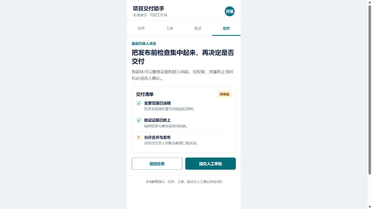 人工审批与最终交付