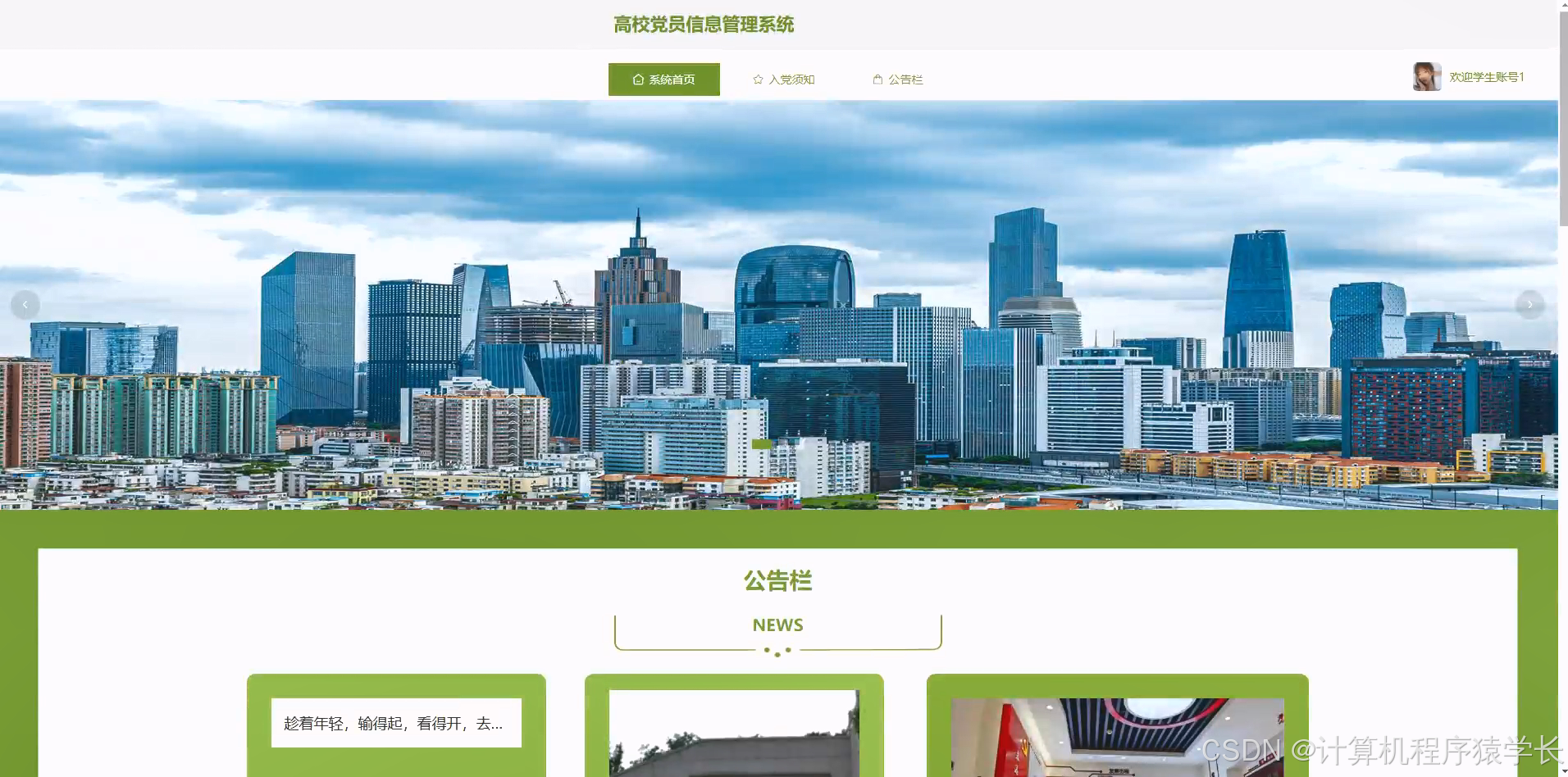 springboot高校党员信息管理系统