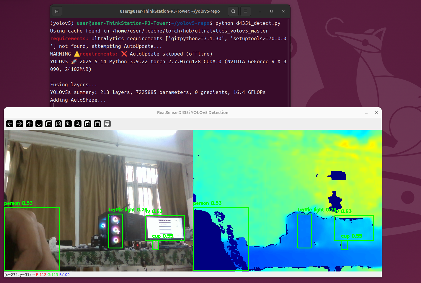 Python调用D435i使用教程_realsense d435i python