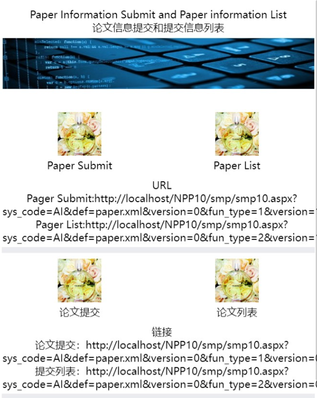 论文信息提交系统中英文版